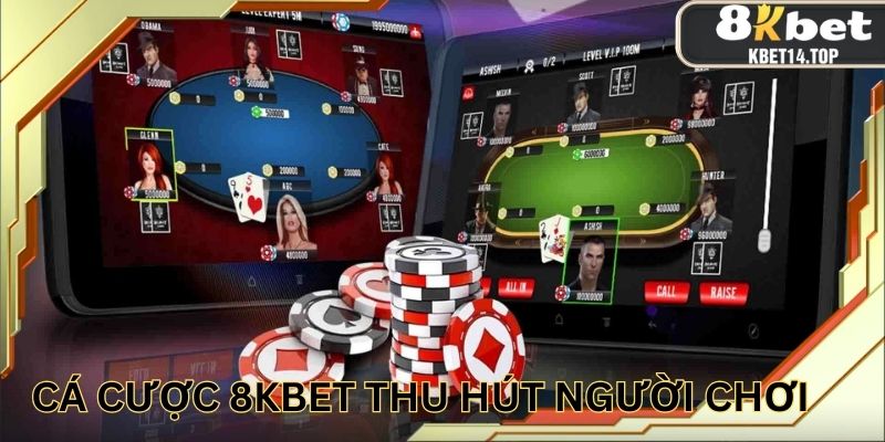 Cá cược 8kbet chinh phục được nhiều thành viên