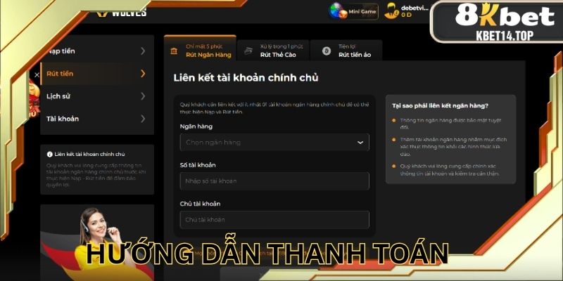 Hướng dẫn thanh toán bằng các phương thức cụ thể