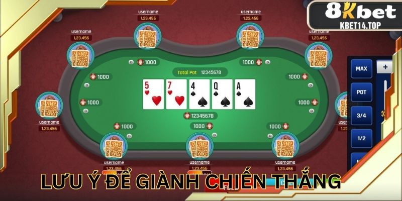 Lưu ý cho thành viên để giành chiến thắng